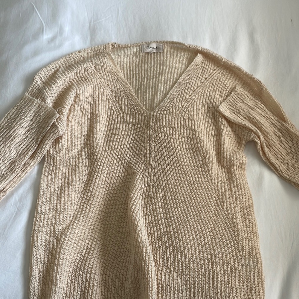 Cream knit sweater